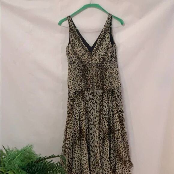TADASHI COLLECTION LEOPARD PRINT‎ DRESS SZ 10 - Picture 1 of 9